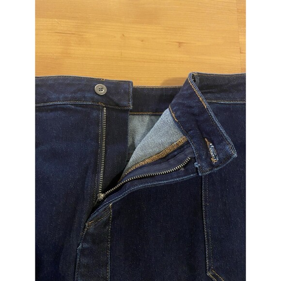 Universal Standard Denim Skirt Size L (22-24) Blue Zip /Button Front New w/ Tags - Picture 4 of 11